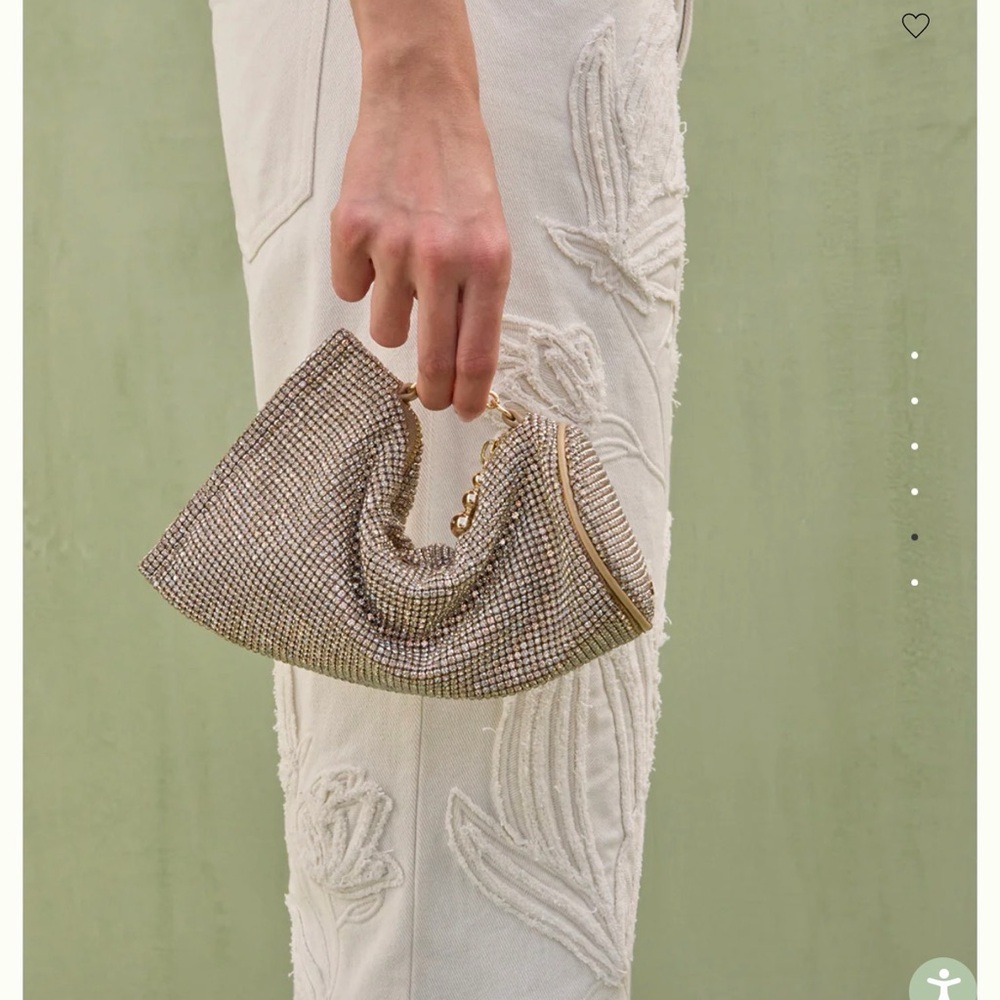 NWOT Cult Gaia Viera Rhinestone Wristlet